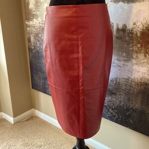 Lulus faux leather skirt